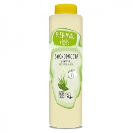 Pierpaoli Ekos Personal Care Odświeżający żel pod prysznic z ekstraktem z zielonej herbaty i organicznym sokiem z aloesu 500ml